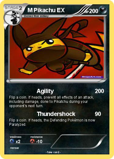 Pokemon M Pikachu EX