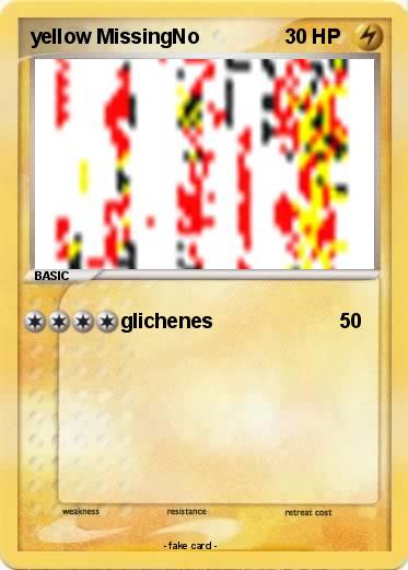 Pokemon yellow MissingNo