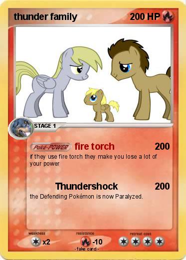 Pokemon thunder family