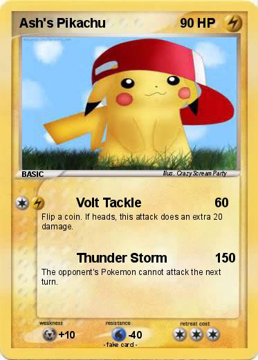 Pokemon Ash's Pikachu