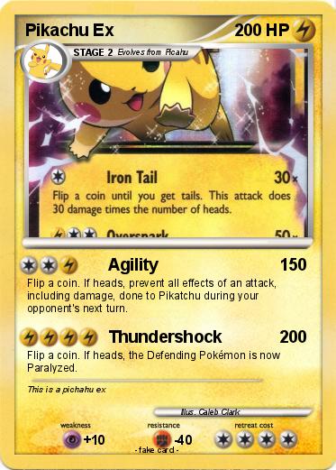 Pokemon Pikachu Ex