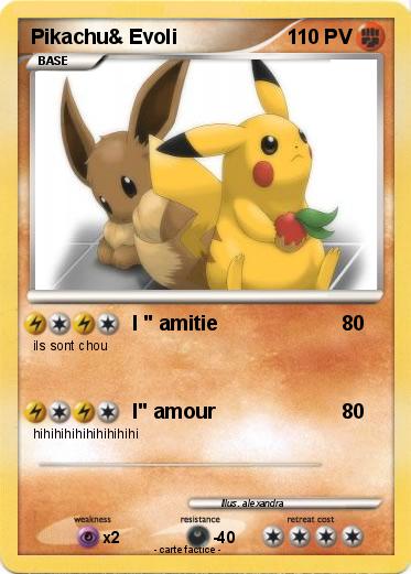 Pokemon Pikachu& Evoli