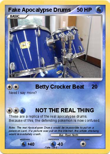 Pokemon Fake Apocalypse Drums