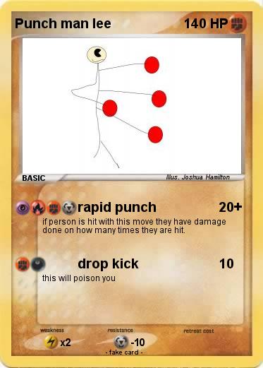 Pokemon Punch man lee