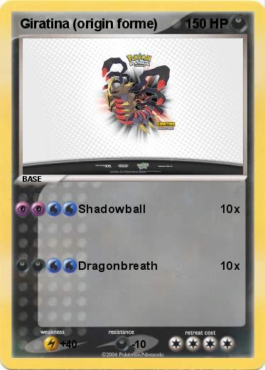 Pokemon Giratina (origin forme)