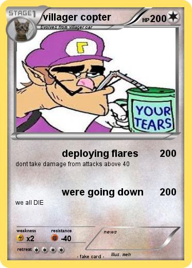 Pokemon villager copter