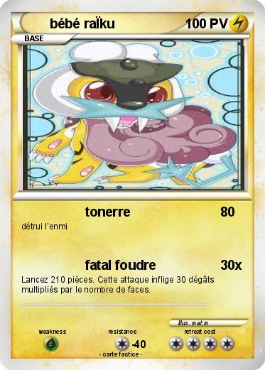 Pokemon bébé raÏku