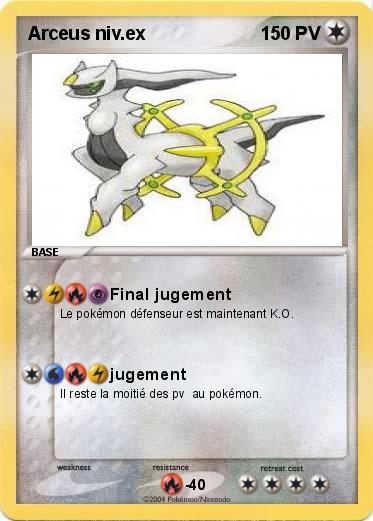 Pokemon Arceus niv.ex