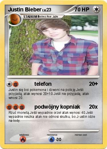 Pokemon Justin Bieber