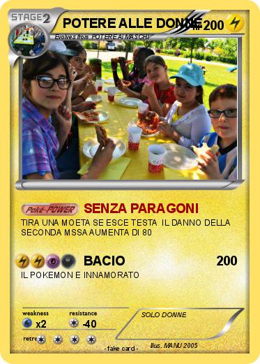 Pokemon POTERE ALLE DONNE