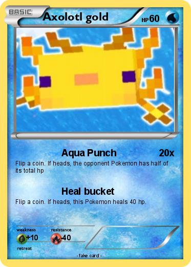 Pokemon Axolotl gold