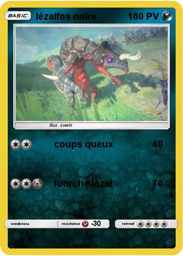 Pokemon lézalfos noire
