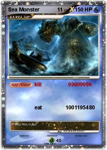 Pokemon Sea Monster            11