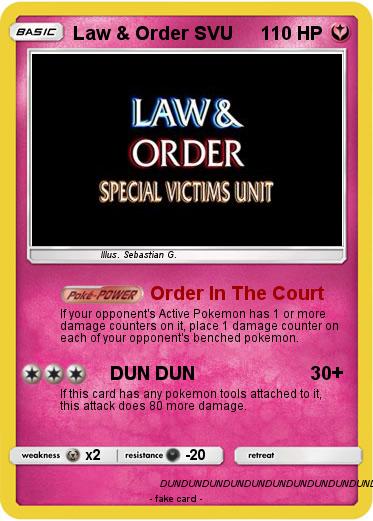Pokemon Law & Order SVU