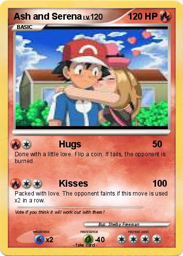 Pokemon Ash and Serena