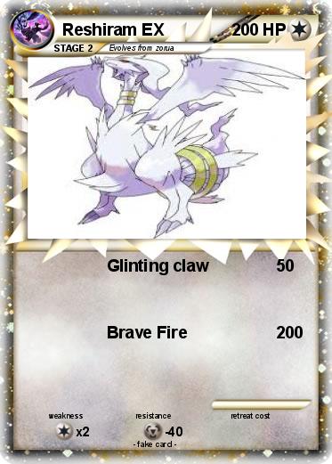 Pokemon Reshiram EX