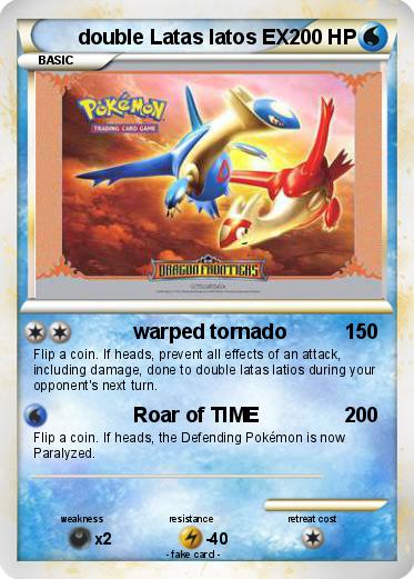Pokemon double Latas latos EX