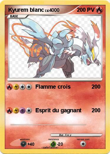 Pokemon Kyurem blanc