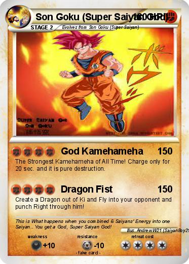 Pokemon Son Goku (Super Saiyan God)