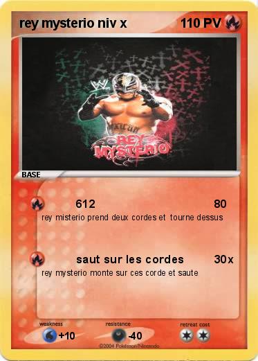 Pokemon rey mysterio niv x