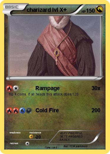 Pokemon charizard lvl X+