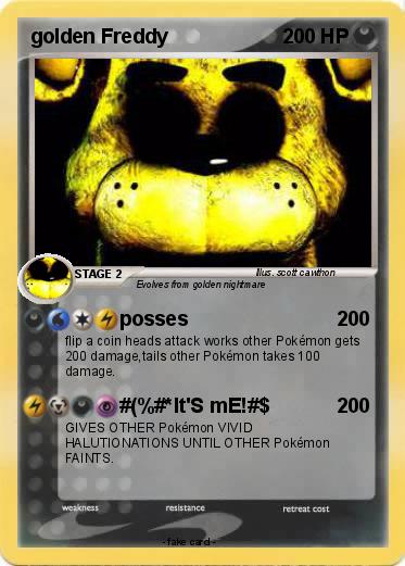 Pokemon golden Freddy