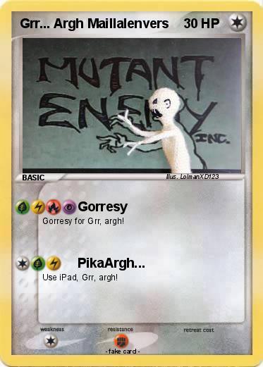 Pokemon Grr... Argh Maillalenvers