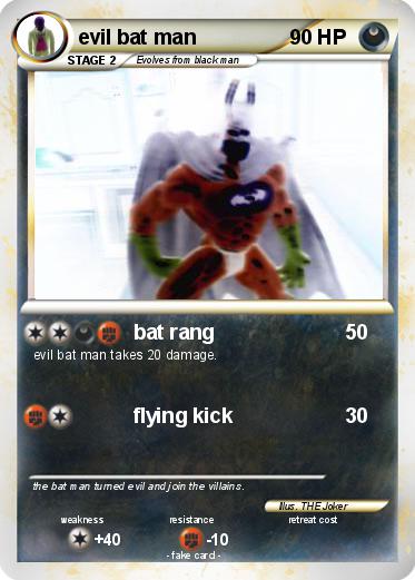 Pokemon evil bat man
