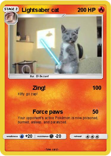 Pokemon Lightsaber cat