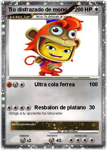 Pokemon Tio disfrazado de mono