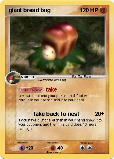 Pokemon giant bread bug