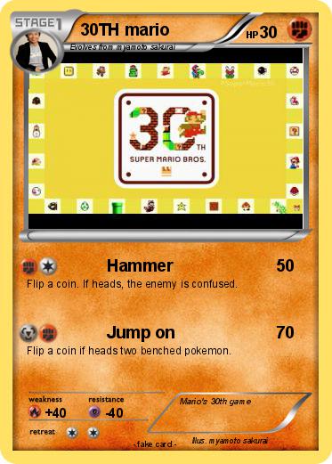 Pokemon 30TH mario