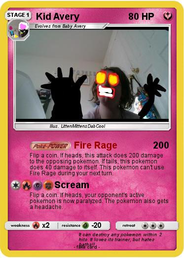 Pokemon Kid Avery