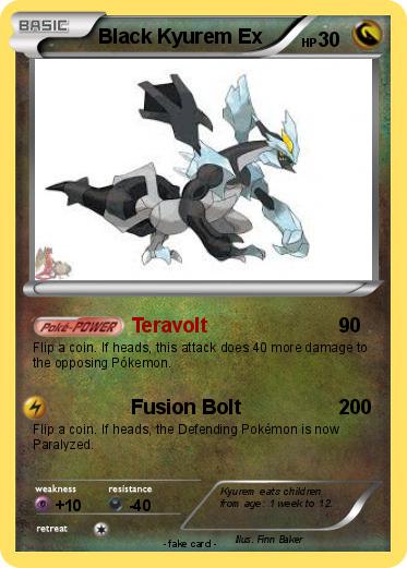 Pokemon Black Kyurem Ex
