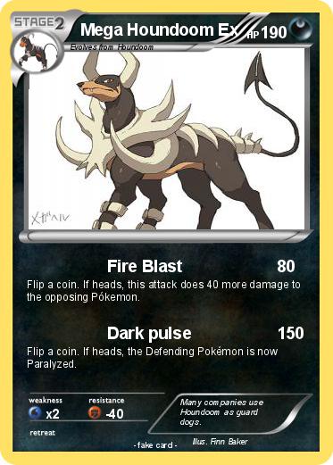 Pokemon Mega Houndoom Ex