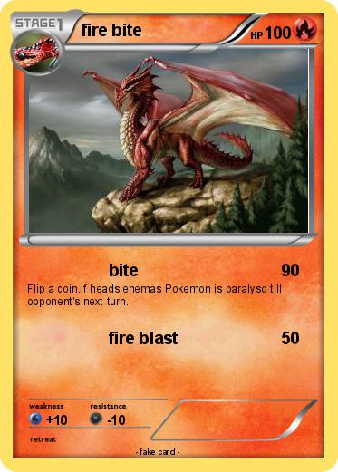 Pokemon fire bite