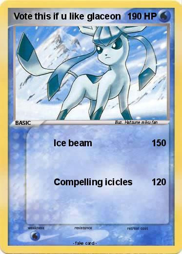 Pokemon Vote this if u like glaceon