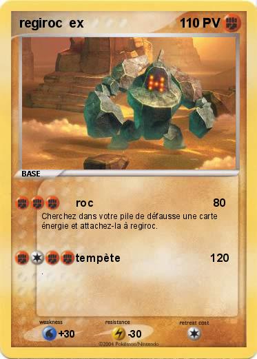 Pokemon regiroc  ex