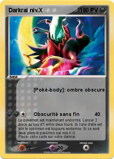 Pokemon Darkrai niv.X