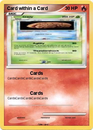 Pokemon Card within a Card