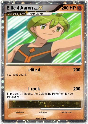 Pokemon Elite 4 Aaron