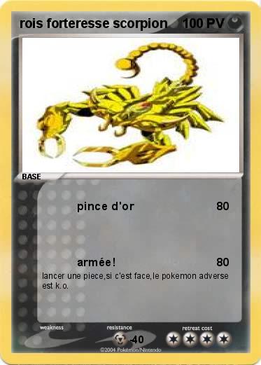 Pokemon rois forteresse scorpion