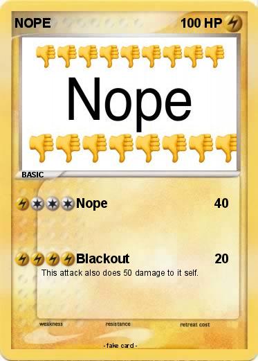 Pokemon NOPE