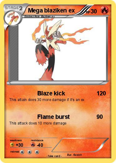 Pokemon Mega blaziken ex