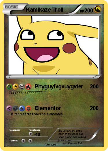 Pokemon Kamikaze Troll