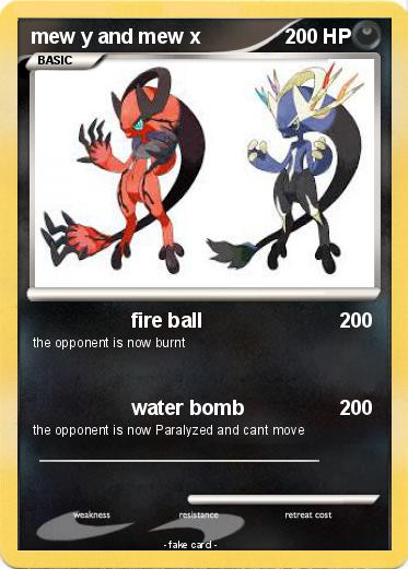 Pokemon mew y and mew x
