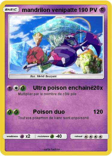 Pokemon mandrilon venipatte