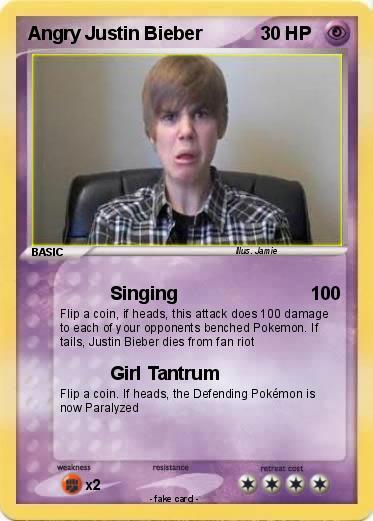 Pokemon Angry Justin Bieber