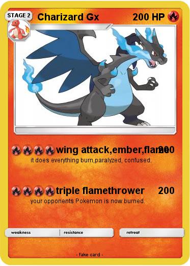 Pokemon Charizard Gx