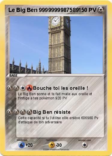Pokemon Le Big Ben 9999999987589
